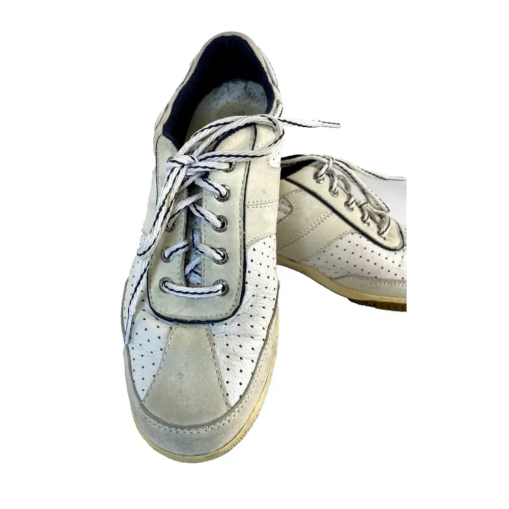 Sperry Top Sider Boat Shoes 8.5M Womens 9753450 White & Blue‎